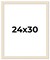 24x30 Wide Barnwood Picture Frame with UV-Resistant Acrylic & Acid Free Backing, Available in 6 Paint Finishes - Grey, Brown, White, and Black